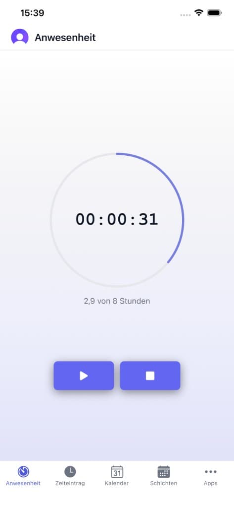 FourTimes App – Anwesenheit und Stempeluhr